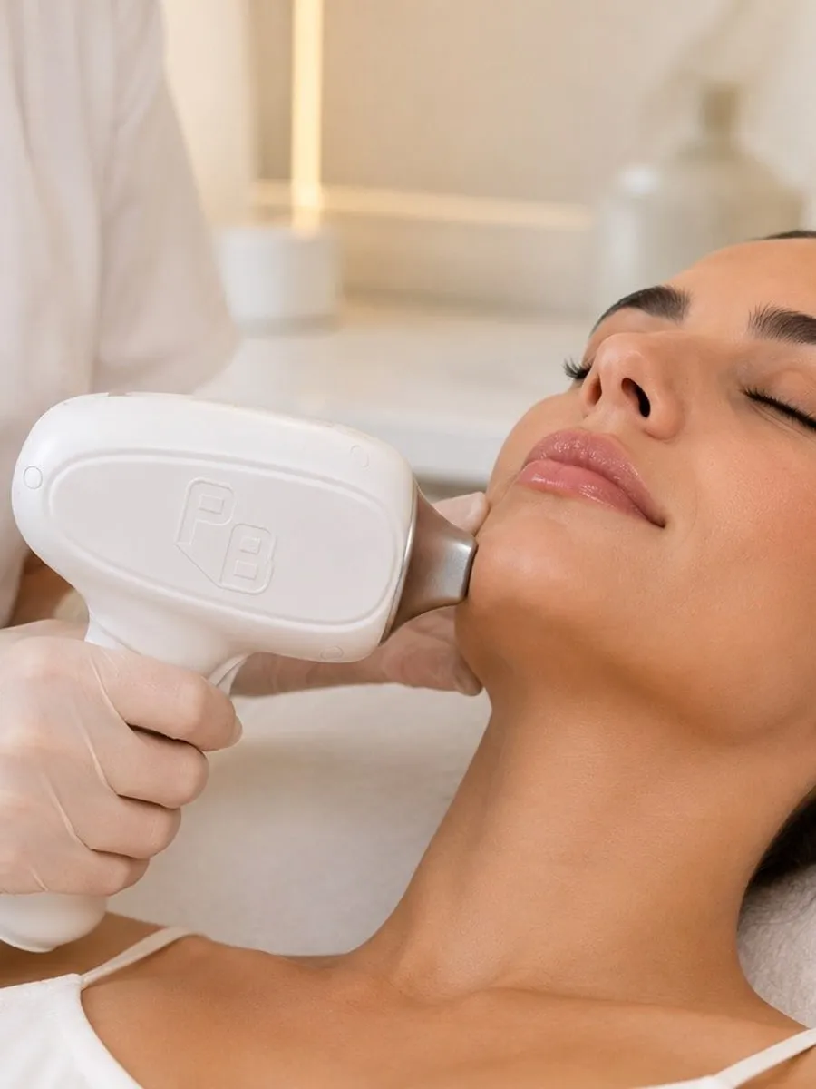 Diode laser hair removal on the face and neck at La Vilna